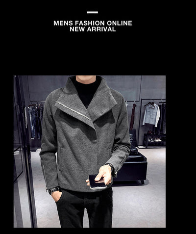 Abrigo de Lana Estilo Hong Kong para Hombre - Image 12