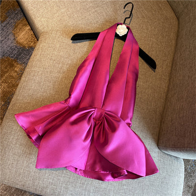 Blusa de Satén con Cuello Halter - Image 7