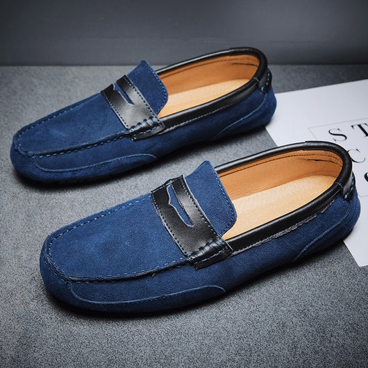 Mocasín de Cuero con Detalles en Contraste - Zapatos Versátiles para Hombre - Image 8