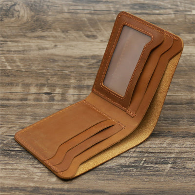 Billetera de Cuero Crazy Horse Estilo Retro Europeo Americano para Hombre - Image 33