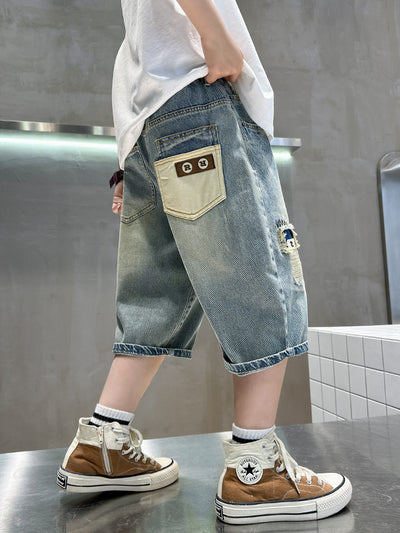 Shorts de Mezclilla Ligera para Niño - Comodidad Estival - Image 9