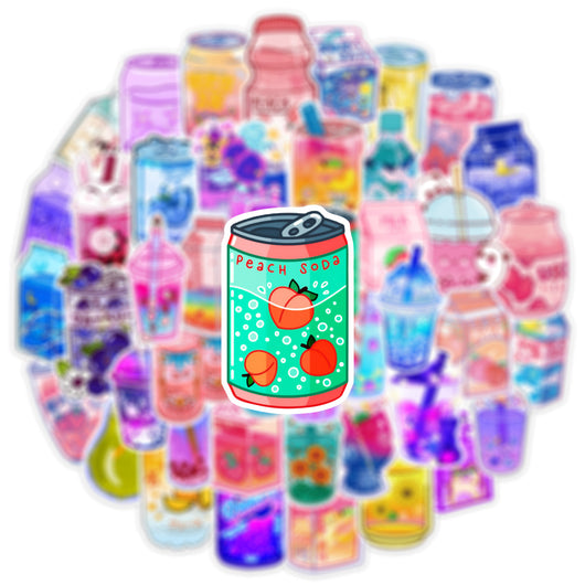 Stickers de Bebidas Estilo Instagram - Diseño Graffiti Cute - Image 6