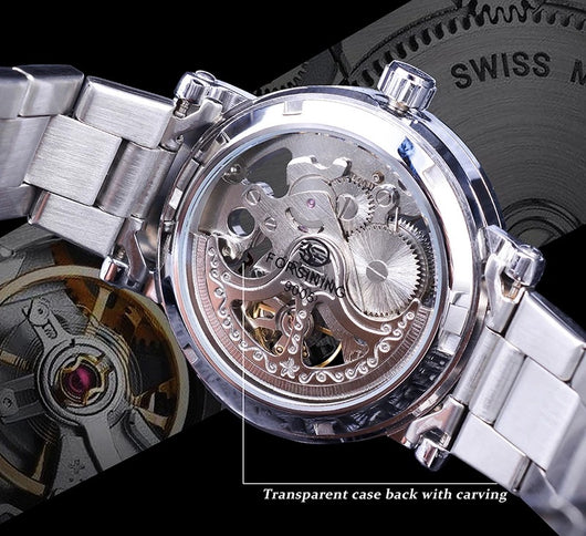 Reloj Mecánico Automático Transparente para Hombre - Diseño Moderno Resistente al Agua - Image 7