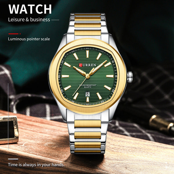 Reloj de Pulsera Impermeable con Calendario para Hombre