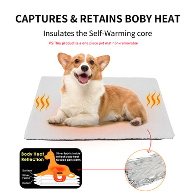 Cama Térmica Autocalefactable para Gatos - Almohadilla Caliente Autoprotegida para Invierno