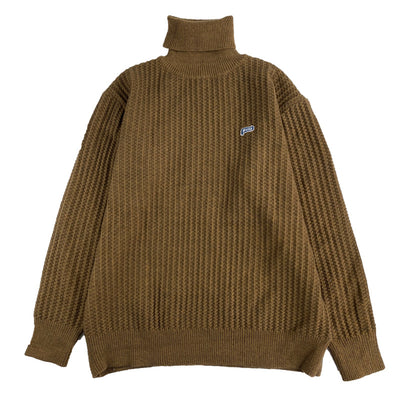 Suéter Cuello Alto Retro Caramelo Estilo Japonés - Image 6