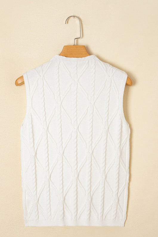 Blusa Básica Sin Mangas Cuello Redondo en Colores Sólidos - Image 22
