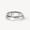 Sterling Plateado Rotatable Couple Ring With Diamonds And Gypsophila Plateado 2 Estilo US5