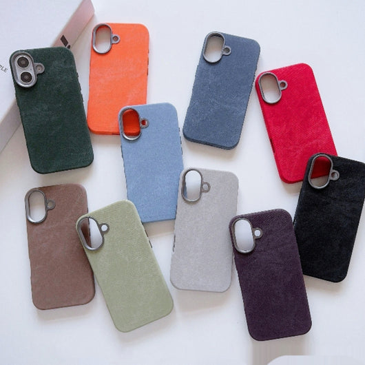 Funda Magnética de Cuero con Franela para Celular