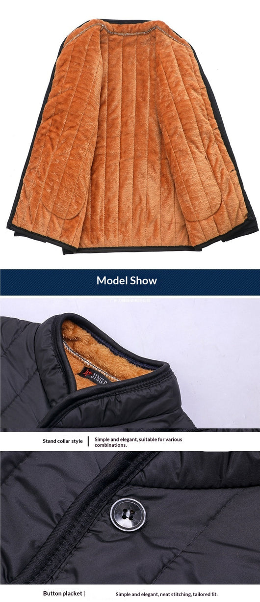 Chaqueta Acolchada para Hombre con Cuello de Pie - Image 11