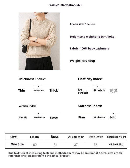 Suéter de Cachemira Holgado Oversized - Tejido Premium - Image 7