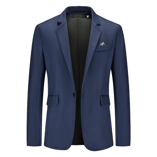 Saco de Negocio Hombre Corte Relajado Solapa Simple - Image 13