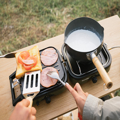 Estufa Portátil de Doble Quemador para Camping y Picnic - Image 11