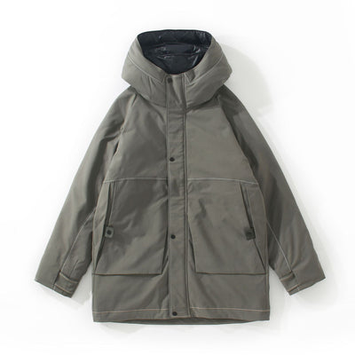Chaqueta de Plumas de Pato Blanco Suelta para Hombre - Estilo Invernal Elegante - Image 14
