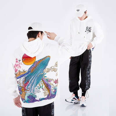 Suéter Hoodie para Hombre con Bordado Artesanal Pesado - Image 13