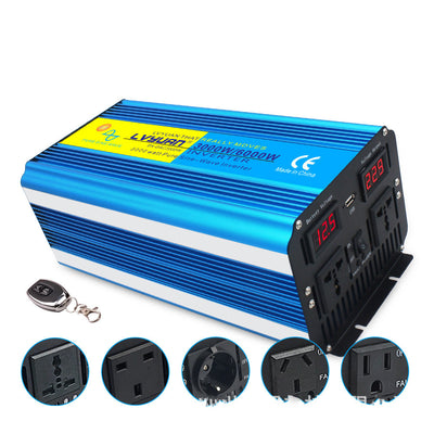 Inversor de Potencia 3000W-6000W Dual 12V/24V a 220V con Control Remoto y Onda Sinusoidal Pura - Image 6