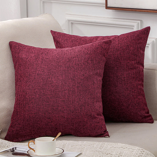 Almohada de Lino y Algodón para Sofá - Diseño Liso y Elegante - Image 18