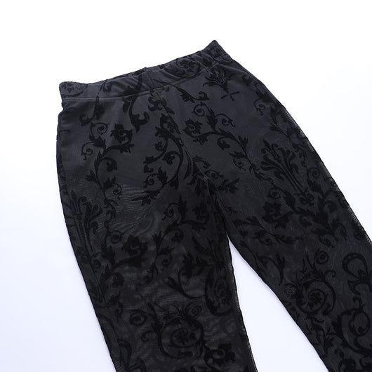 Pantalones Boho Transparentes Acampanados para Mujer - Image 25