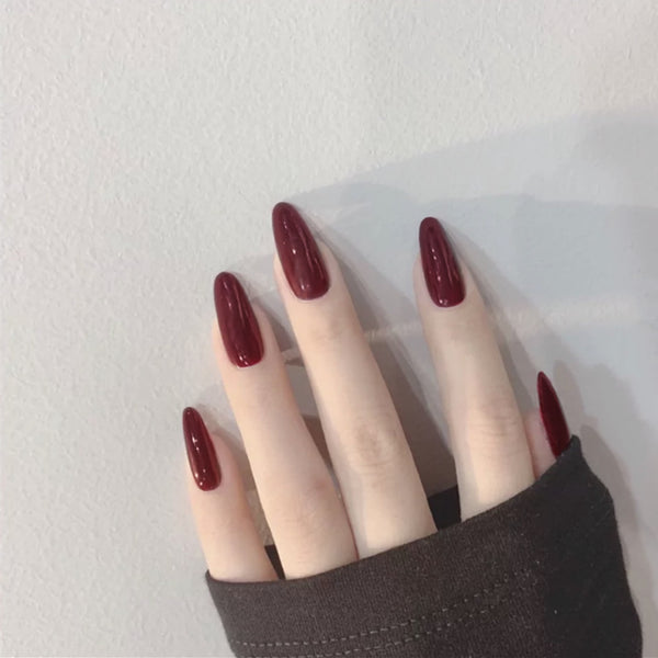 Uñas Postizas Adhesivas de Color Liso - Diseño Minimalista