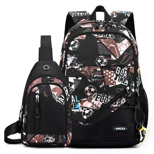 Set de Mochila y Bolsa Pectoral para Hombre - Image 5
