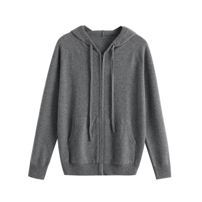 Cardigan Hoodie de Cachemira Tejida con Cierre - Hombre - Image 4