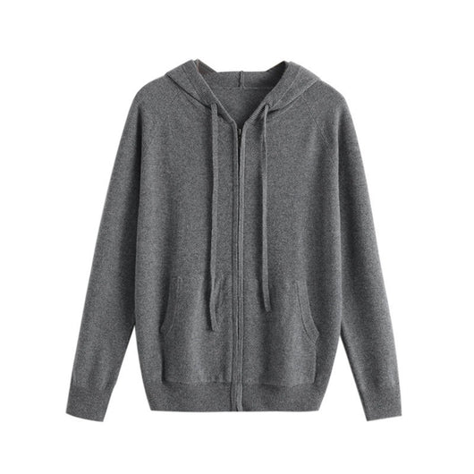 Cardigan Hoodie de Cachemira Tejida con Cierre - Hombre - Image 4