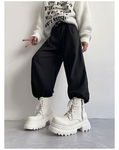 Botas Martin de Cuero para Otoño e Invierno - Zapatos Altos Forrados en Felpa para Hombre - Image 10