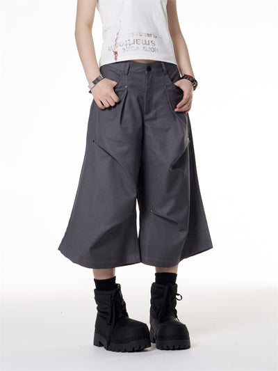 Jumpsuit Ancho de Tiro Bajo con Pliegues y Corte Relajado - Image 13