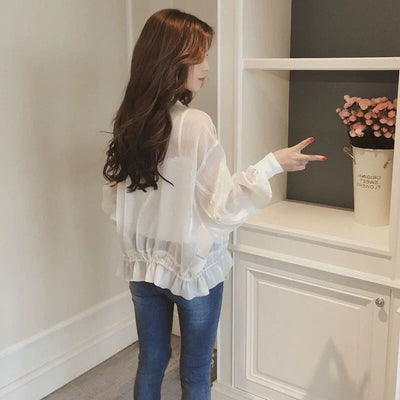 Cardigan Transparente de Manga Larga para Mujer - Image 10