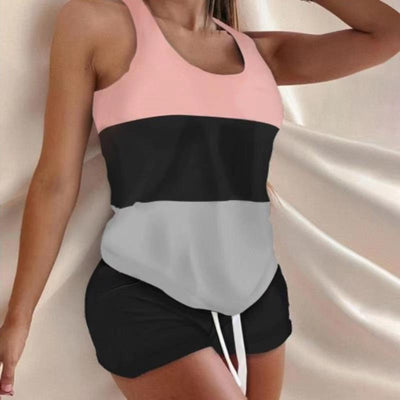 Conjunto Deportivo Dos Piezas con Estampado Multicolor para Mujer - Image 3