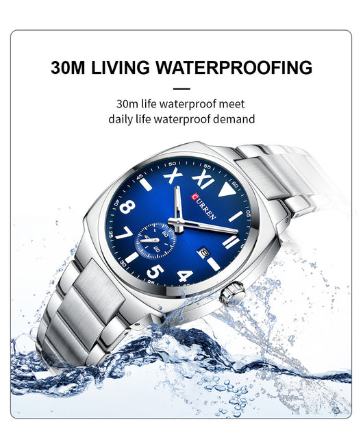 Reloj de Cuarzo Resistente al Agua para Hombre - Estilo Ejecutivo - Image 10