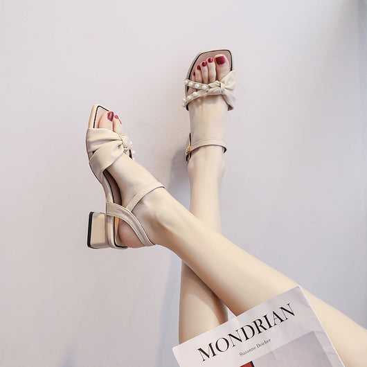 Sandalias de Tacón Alto Estilo Hada Delicado - Tendencia Femenina - Image 9