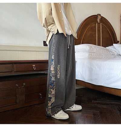 Jeans Holgados de Moda Urbana para Hombre - Diseño Parejas Casual Otoño - Image 17