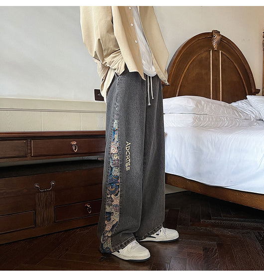 Jeans Holgados de Moda Urbana para Hombre - Diseño Parejas Casual Otoño - Image 17