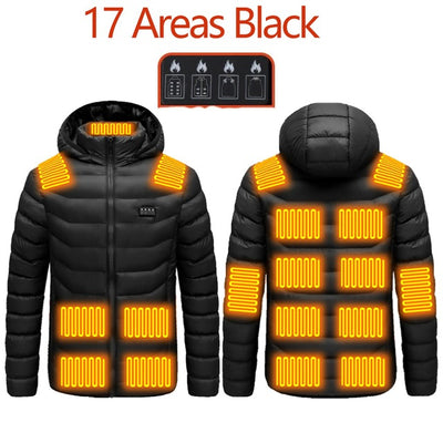 Chaqueta Térmica Calefactable USB - Abrigo Eléctrico Calentado para Hombre - Image 13