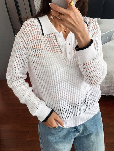 Blusa Larga Calada para Mujer - Diseño Moderno Otoño Invierno - Image 10