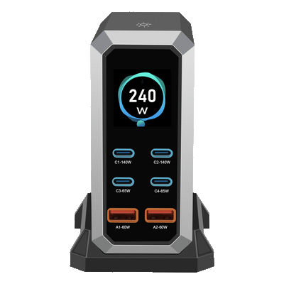Cargador USB Múltiple 240W con Pantalla Inteligente - Image 8