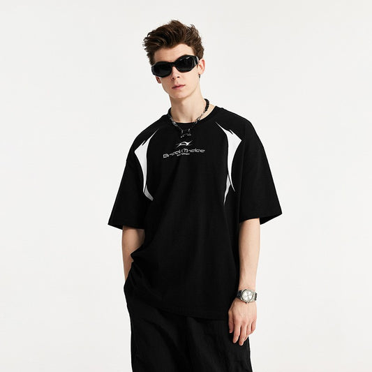Playera Estampada de Moda Simple Manga Corta para Hombre