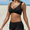 Bikini Bandeau Convertible con Tirantes Removibles y Talle Alto Atrevido
