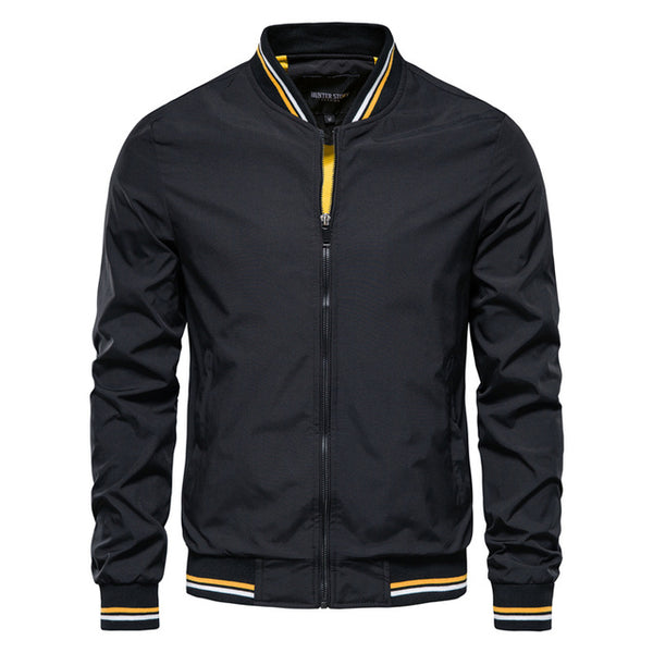 Chamarra Deportiva de Rayas con Cierre para Hombre - Casual Primavera Otoño - Image 5