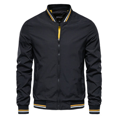 Chamarra Deportiva de Rayas con Cierre para Hombre - Casual Primavera Otoño - Image 5