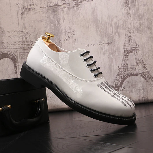 Zapatos de Cuero para Hombre con Suela Gruesa y Punta Redonda - Image 18