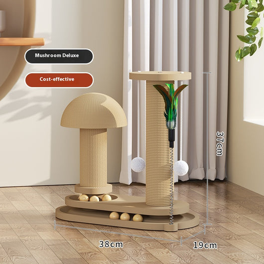 Rascador Giratorio de Madera Maciza para Gatos - Juguete Duradero - Image 13