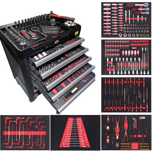 Maletín Profesional de 252 Herramientas con Extractor Removible para Reparaciones - Image 6