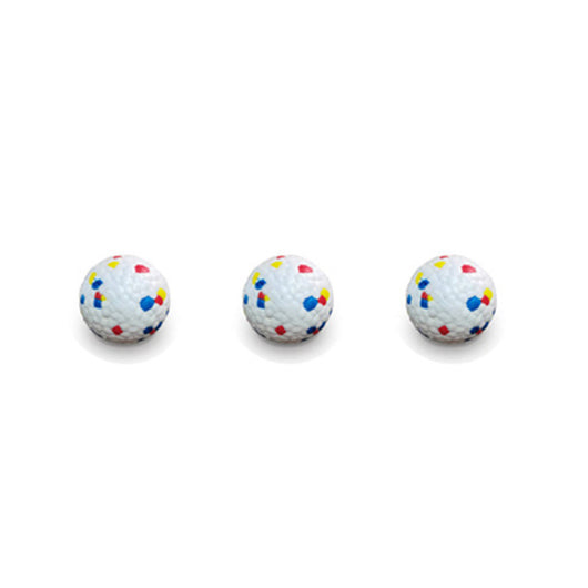 Orange and white pet intelligence ball dispenser with three foam balls, designed as a dog toy. - Image 8