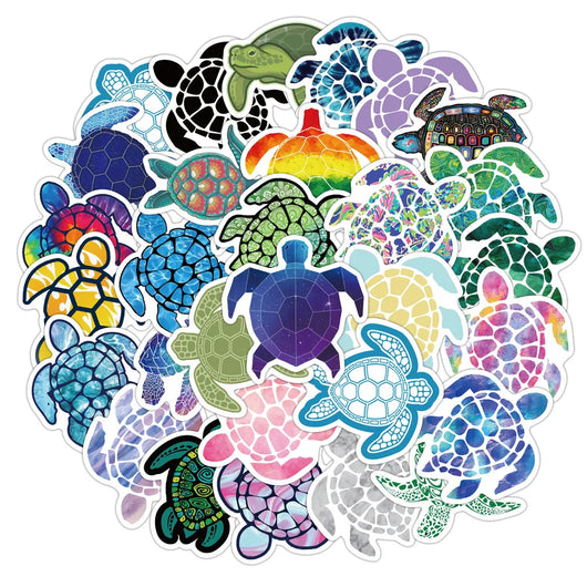 Pack de 41 Pegatinas Decorativas de Tortugas Marinas - Image 8