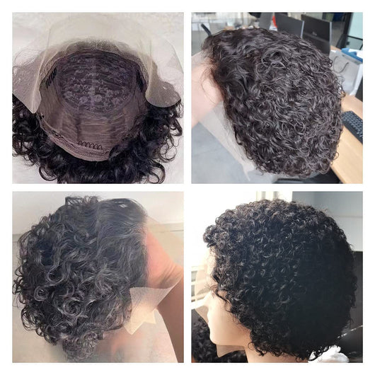 Peluca Rizada con Encaje Frontal - Estilo Natural y Versátil - Image 7