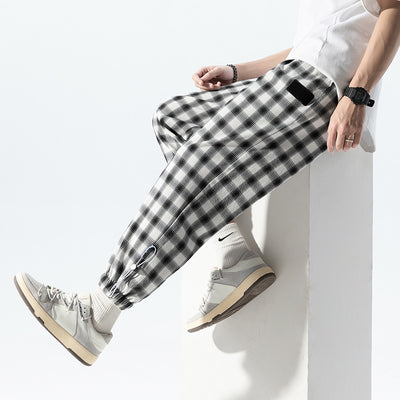 Pantalones Cuadros Blanco y Negro Estilo Hong Kong Unisex - Image 7