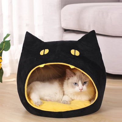 Cama Cálida para Gatos en Forma de Gatito - Casa Acogedora para Mascotas Pequeñas - Image 3