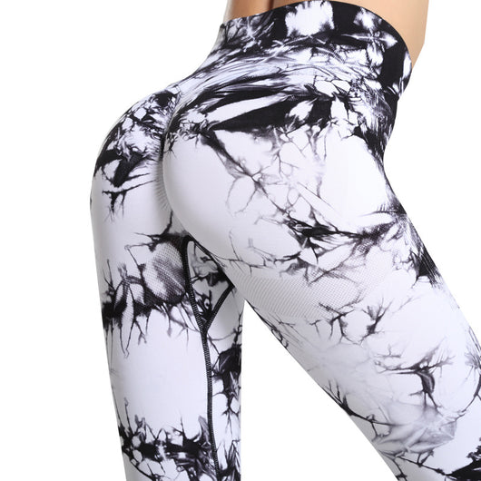 Pantalones de Yoga Levantacaderas Tie Dye para Mujer - Image 8